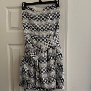 Rubber Ducky Productions, Inc. Silver and Gray Mini Dress